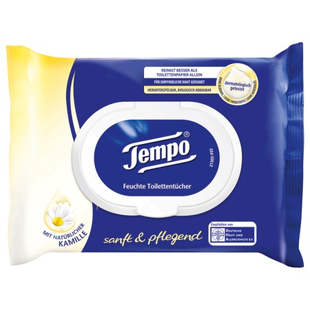 Tempo feuchte Toilettentücher sanft & pflegend 42 Tücher