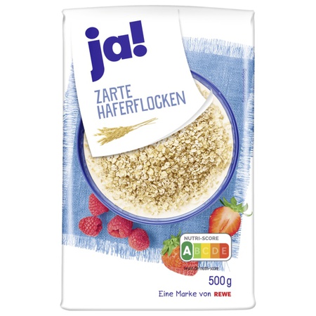 ja! Zarte Haferflocken 500gr