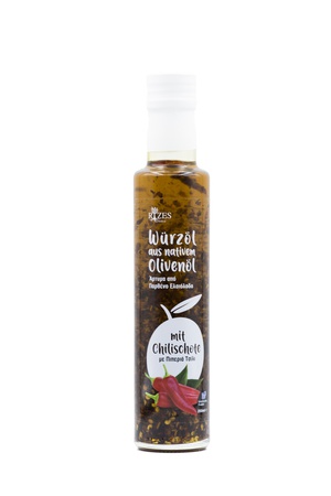 Rizes Olivenöl mit Chilischote 250ml