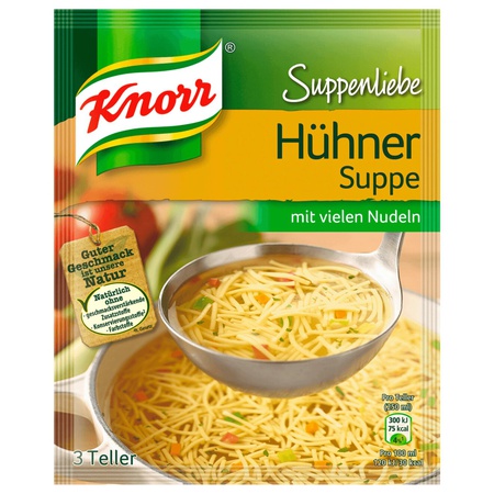 Knorr Suppenliebe Hühner Suppe 3 Teller