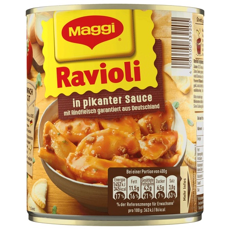 Maggi Ravioli in pikanter Sauce mit Fleisch 800g