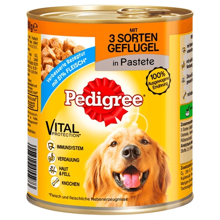 Pedigree 3 Sorten Geflügel Classic 800g