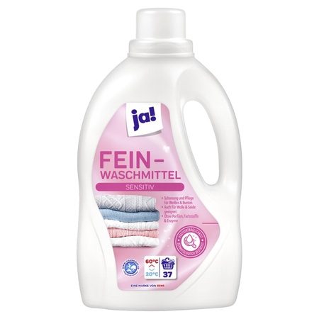 ja! Fein-Waschmittel sensitiv 1,2l, 37WL