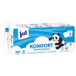 ja! Toilettenpapier 3-lagig 10x200 Blatt