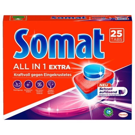 Somat 10 All-in-1 475g, 25 Tabs