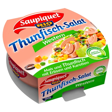 Saupiquet  Thunfisch-Salat Western 160g - Rio Mare, Salat aus Gemüse und Thunfisch