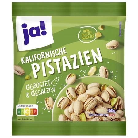 ja! Pistazien geröstet gesalzen 250g