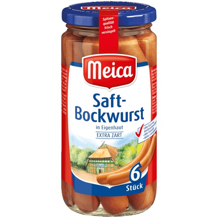 Meica Saft-Bockwurst extra zart 180g, 6 Stück