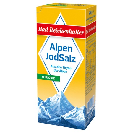 Bad Reichenhaller Marken-Jodsalz mit Fluorid 500g