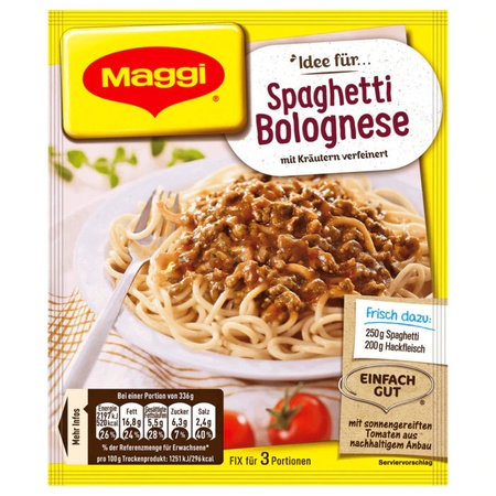 Maggi fix für Spaghetti Bolognese 38g