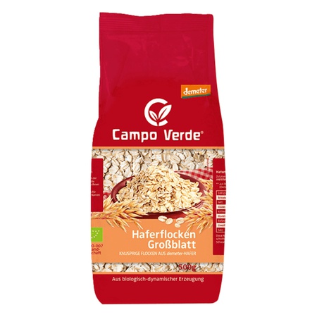 Campo Verde demeter Bio Haferflocken Großblatt 500g