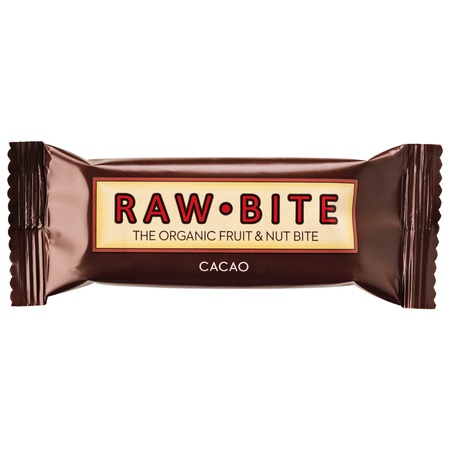 RAWBITE Bio Riegel Cacao 50g - Riegel aus Trockenfrüchten und Nüssen