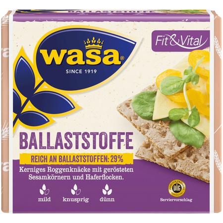 Wasa Knäckekbrot Fit Vital Ballaststoffe 230gr