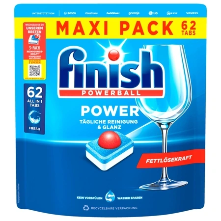 Finish Power All in 1 Spülmaschinentabs 62 Tabs