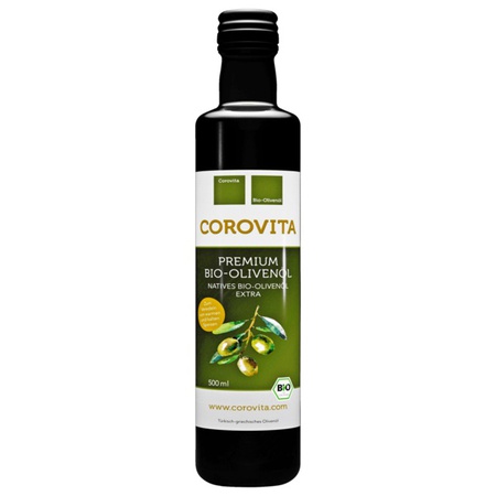 Corovita Bio natürliches Olivenöl extra 500ml - Natives Bio Olivenöl extra