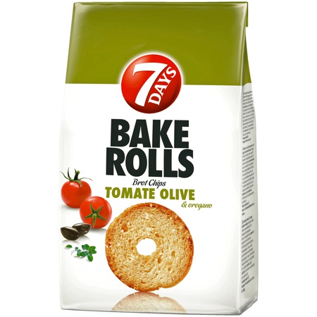 Bake Rolls Tomate Olive 250gr