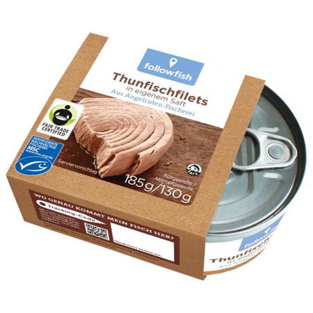 Followfish MSC Thunfisch-Filets Natur 130g