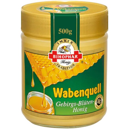 Bihophar Wabenquell Gebirgsblüten-Honig 500g