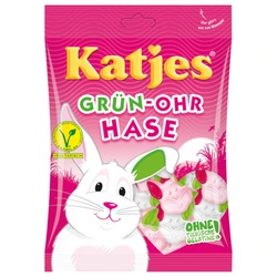 Katjes Grün Ohr Hase 200g (Schaumzucker mit Fruchtgummi - Vegetarisch)