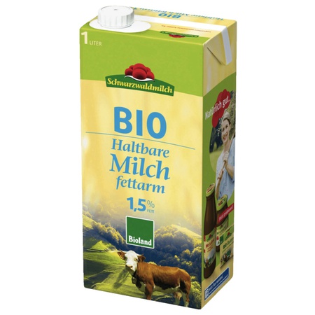 Schwarzwälder Bio H Milch 1,5% 1l