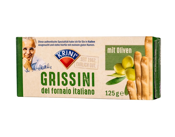 Krini Grissini del Fornaio Oliven 125 gr