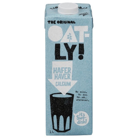 Oatly Hafer Calcium 1l (Frei von Milch und Soja 100% pflanzlich)